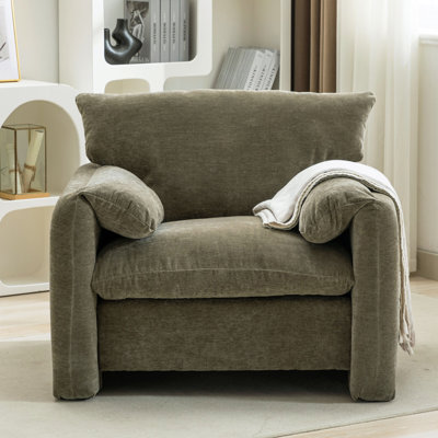 37.5" Wide Upholstered Accent Armchair
