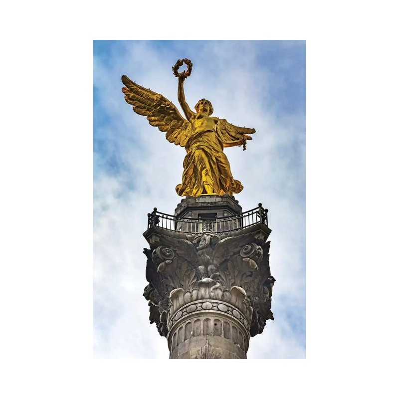 The Angel Of Independence, Mexico City, Mexico. Built In 1910 Celebrating It's Independence Of 1821. by William Perry - Wrapped Canvas Gallery-Wrapped Canvas Giclée