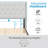 Boyd Sleep Mia Linen Platform Bed Frame with Tufted Headboard, No Box Spring Required-1338073579-1338073578