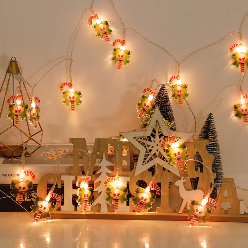 Christmas Lights Decorations, 9.8ft 20 LED Battery(Not Include) Operated Christmas Cane Light String, Waterproof Xmas Fairy Lights for Holiday Party Indoor Outdoor Home Decor