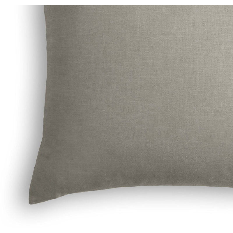 Housse de coussin carrée, 26 po x 26 po, Taupe foncé, Housse de coussin seulement - sans coussin