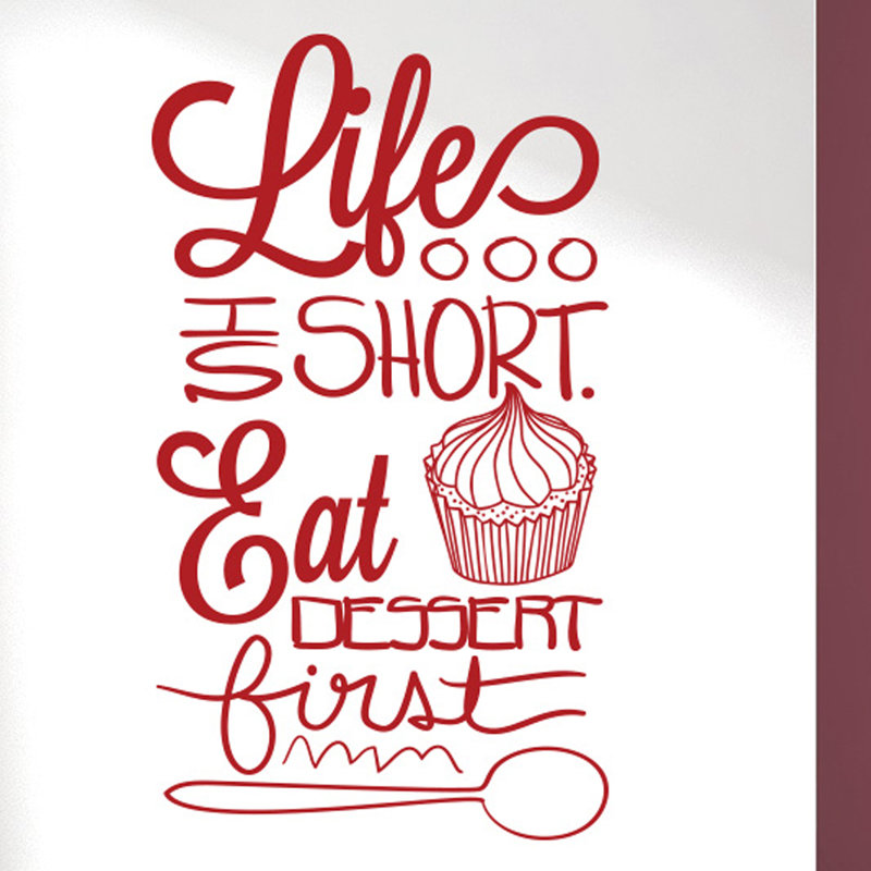 Wall Decal, Dark Red, Large
