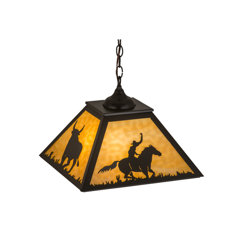 Luminaire suspendu conique unique à 2 lumières
