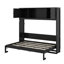 Lit escamotable double avec armoires de rangement