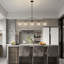 5 - Light Dimmable Sputnik Chandelier Modern Linear Chandelier Glass Chandelier For Kitchen Island