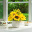 Lockett Faux Silk Sunflower Arrangement in Pot
