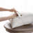 Linen Square 20" Throw Pillow Cover with Coconut Shell Button Closure-690692020-690692019-690617141