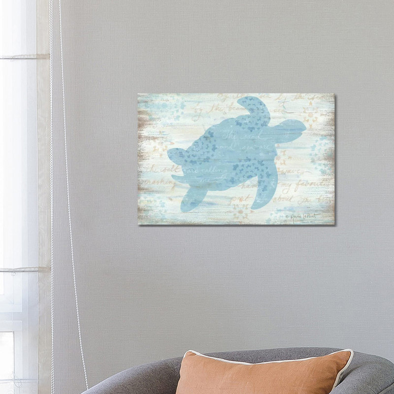 Ocean Turtle by Annie LaPoint - Wrapped Canvas Gallery-Wrapped Canvas Giclée, 66.04 cm H x 45.72 cm W x 1.91 cm D