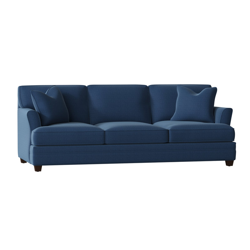 Harriss Upholstered 91'' Sofa, Classic Indigo Denim