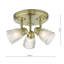 Abdarahman Glass Semi Flush Mount