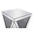 Stonecipher Mirrored Glass Top End Table