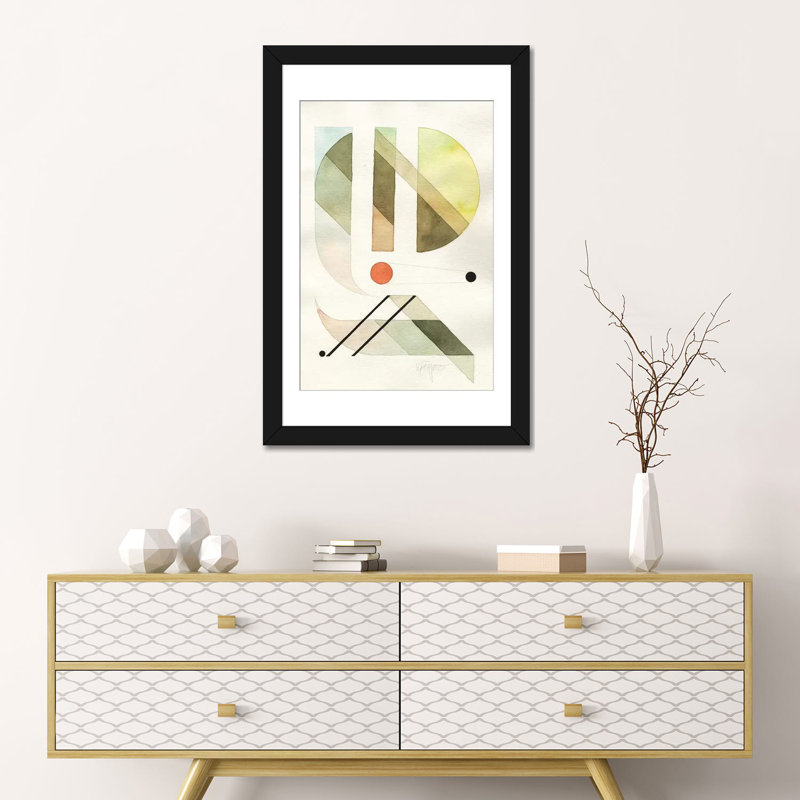 « openspaces xxxiii », reproduction sur toile, H 24 po x l 16 po x P 1 po, Papier d'art encadré noir, Blanc