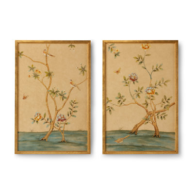 " Chinese Panels " 2 - Pieces