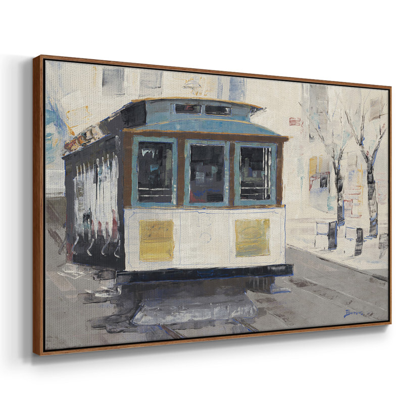 " Cable Town ", Walnut Framed, 17" H x 25" W x 2" D