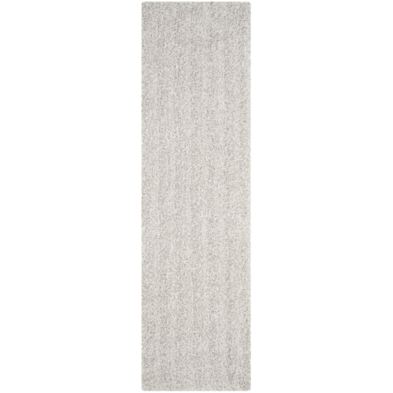 Winnett Shag Hand Tufted Performance Solid Color Rug, Runner 2'3" x 8'