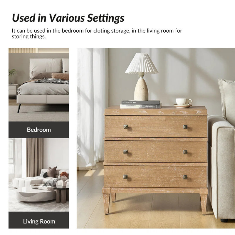 This Transitional Wood End Table Set