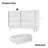 Vintage-style 6 Drawer Double Dresser with Bevel Design for Organized and Stylish Storage-1215137396-1215137395