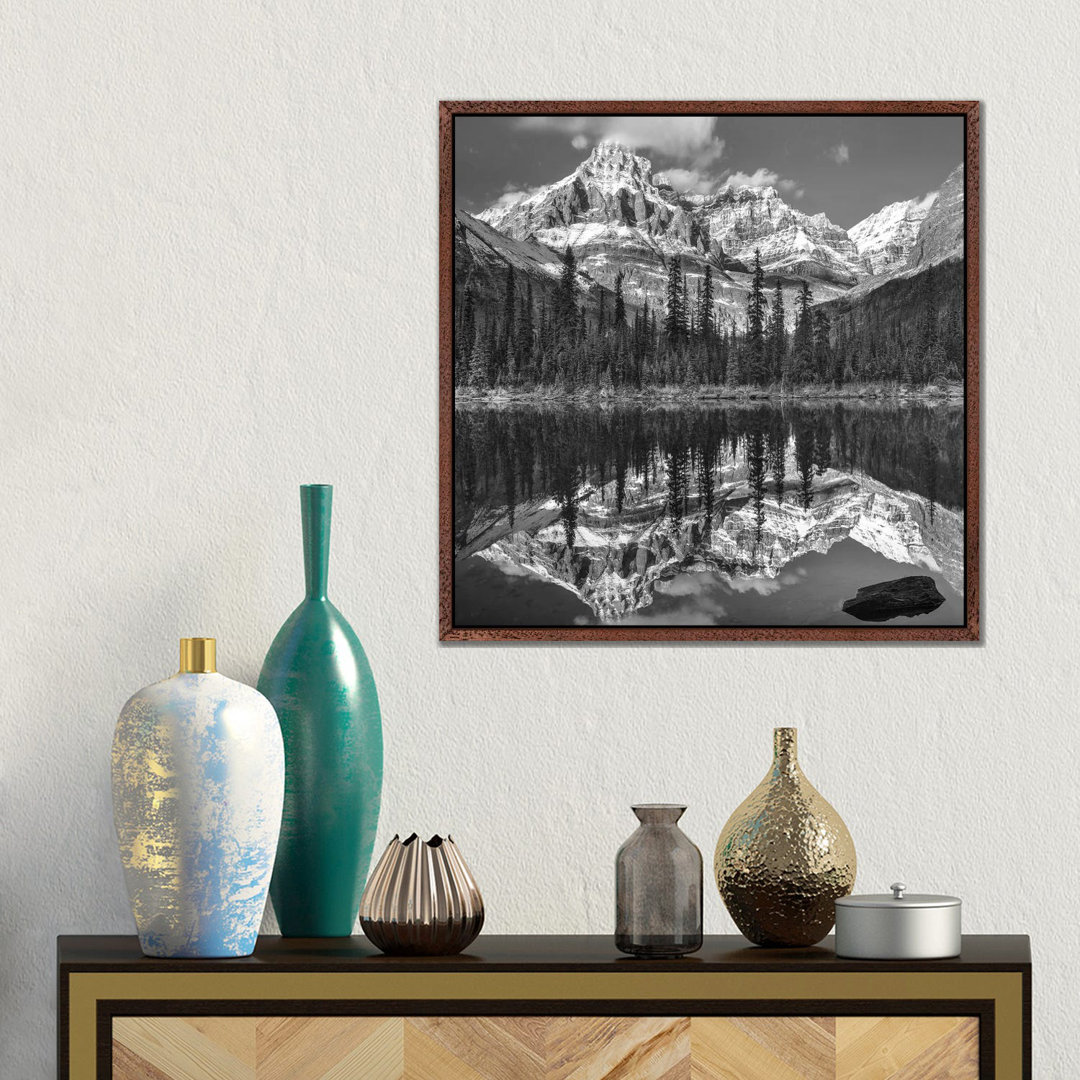 Mountains Reflected In Lake, Mount Huber, Yoho National Park, British Columbia, Canada by Tim Fitzharris - Gallery-Wrapped Canvas Giclée on Canvas