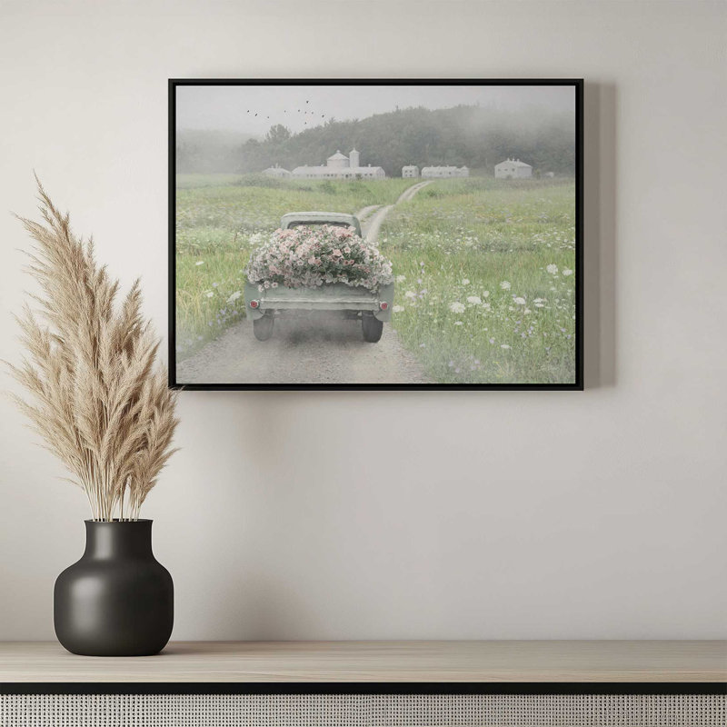 «Almost Home» par Lori Deiter, reproduction d'art, L 40 x H 30, Framed Canvas, Noir