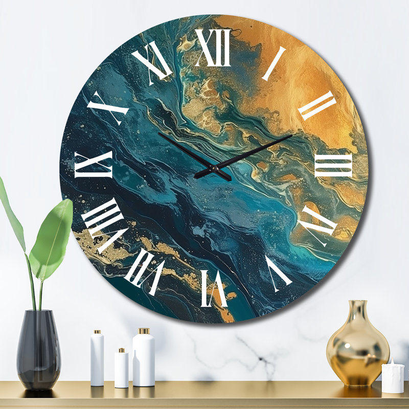 Domenick - Horloge murale abstraite, Grand