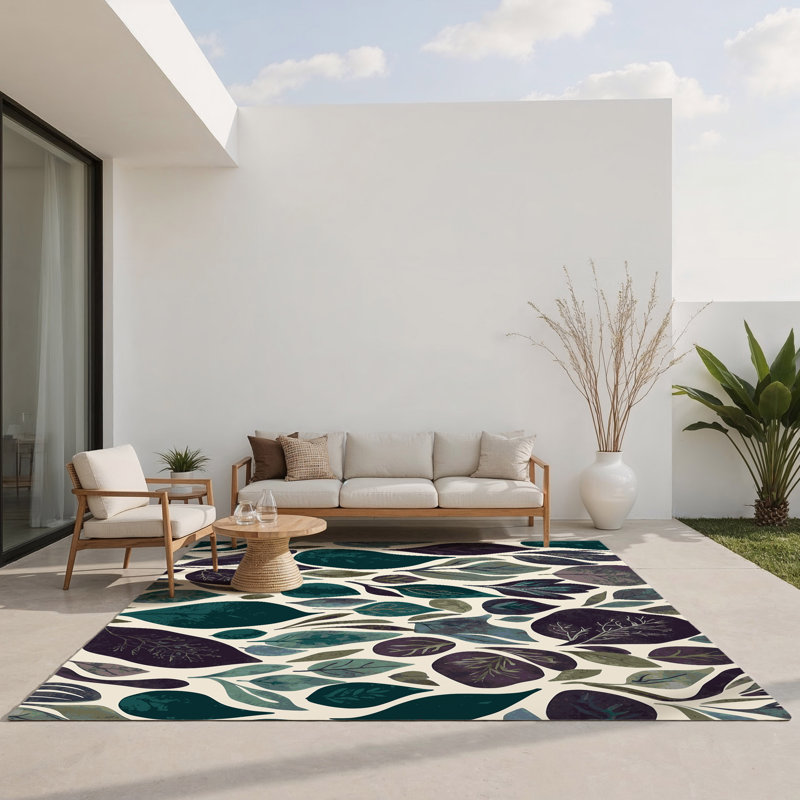 Tapis intérieur et extérieur Forest’S Echo, Rectangle 1 pi 6 po x 2 pi 6 po