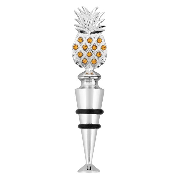 Bay Isle Home Wine Bottle Stopper, Crystal, Pineapple | Wayfair