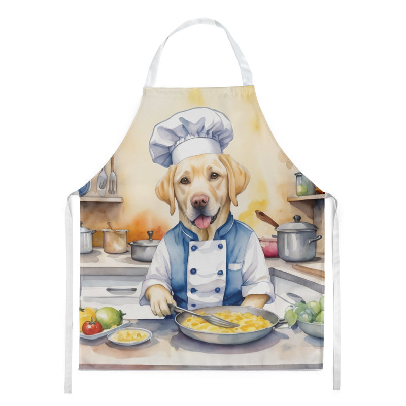 Tablier jaune Labrador Retriever The Chef
