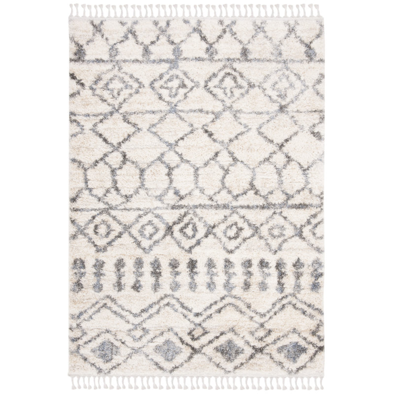 Barlow Geometric Hand Woven Area Rug, Rectangle 122 x 183 cm