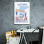 "Epic Graffiti" Santorini Poster 1 "par Omar Escalante, art mural sur toile-2025738067