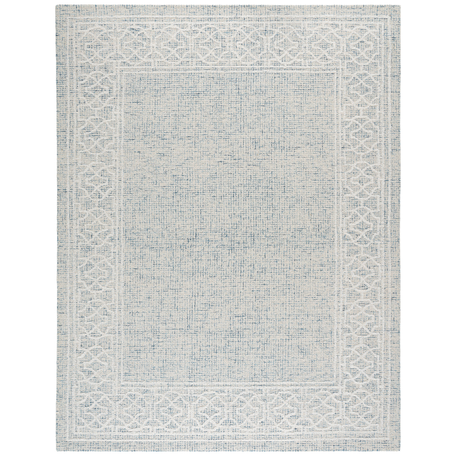 Ebony 277 Hand Tufted Indian Wool Pile Geometric Rug, Rectangle 8' x 10'