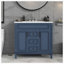 Meuble-lavabo sur pied simple 35,9 po avec plateau en résine Daleisa