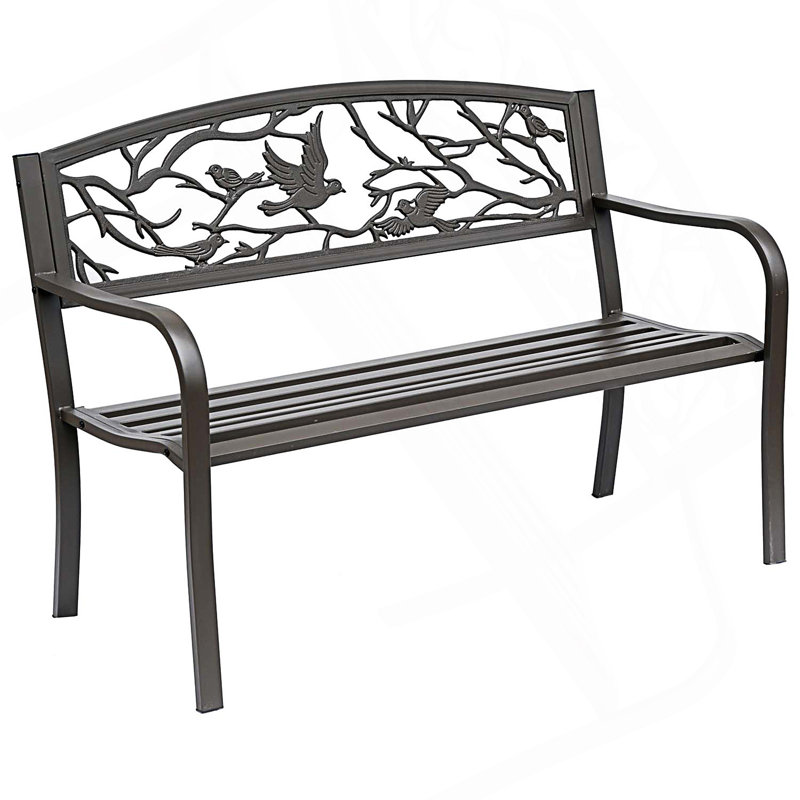 Banc de jardin, banc d'extérieur avec motif animalier