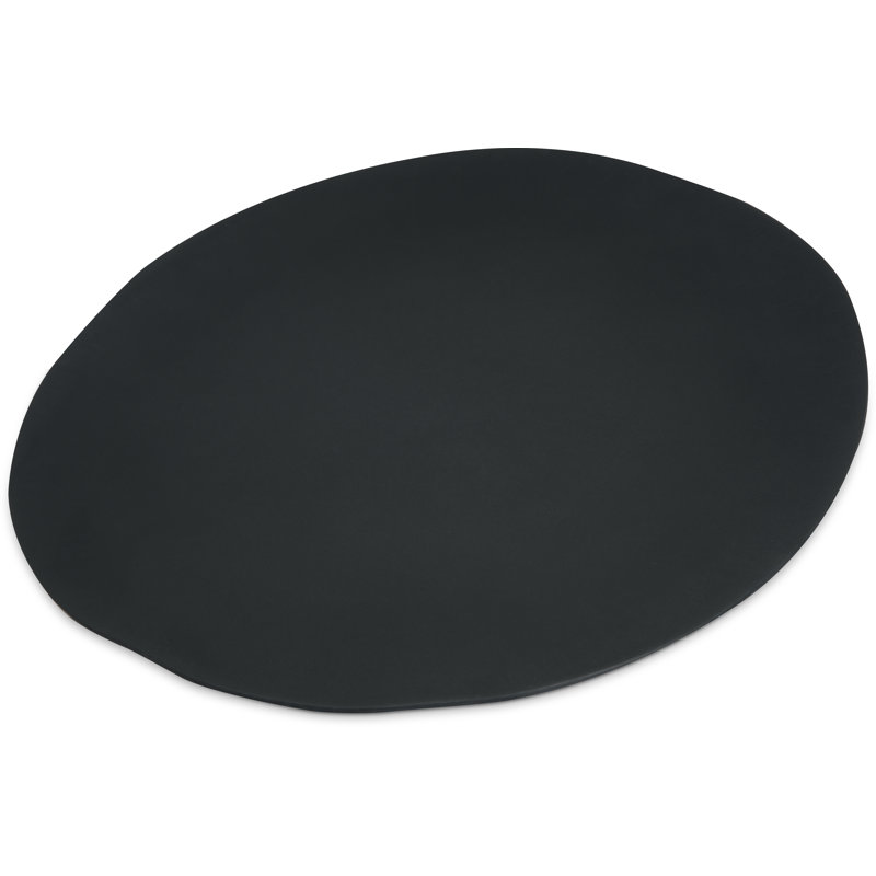 Assiette plate en mélamine 11 po Ridge, Ardoise