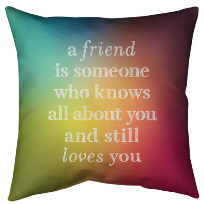 Love & Friendship Floor Pillow