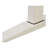 47" White Rectangular Standing Desk, Manual Height Adjustment For Optimal Office Use Desk In Color - Adjustable, Strong Build, Accommodates Dual Monitors & Laptop