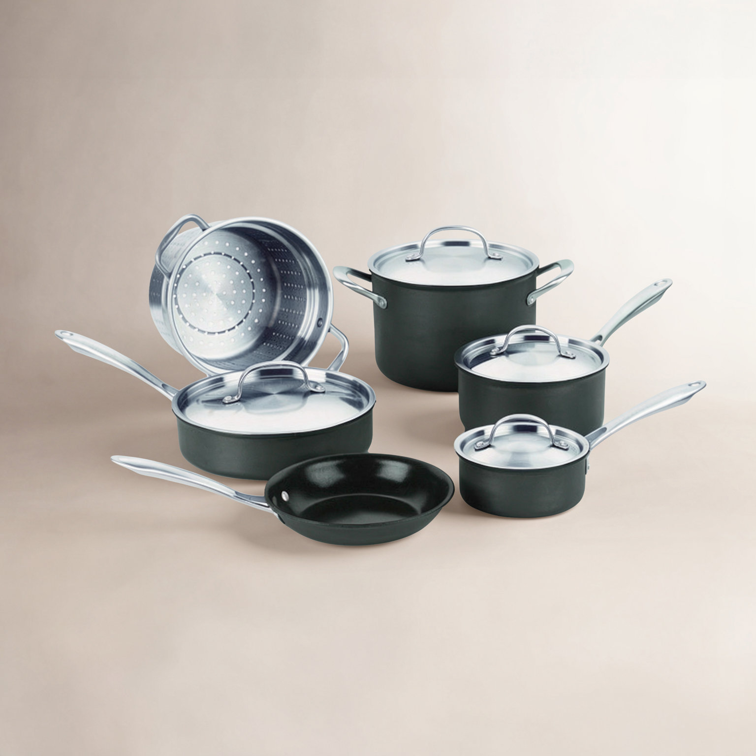 Cuisinart Green Gourmet 10-Piece Cookware Set