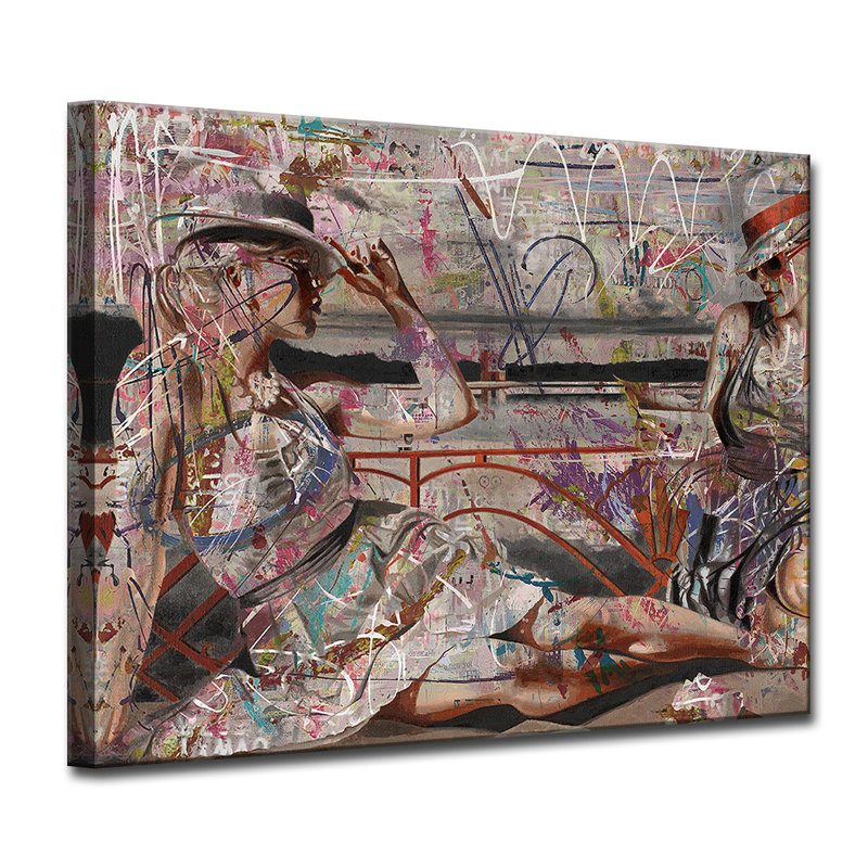 « détente ladies », impression sur toile tendue encadrée
