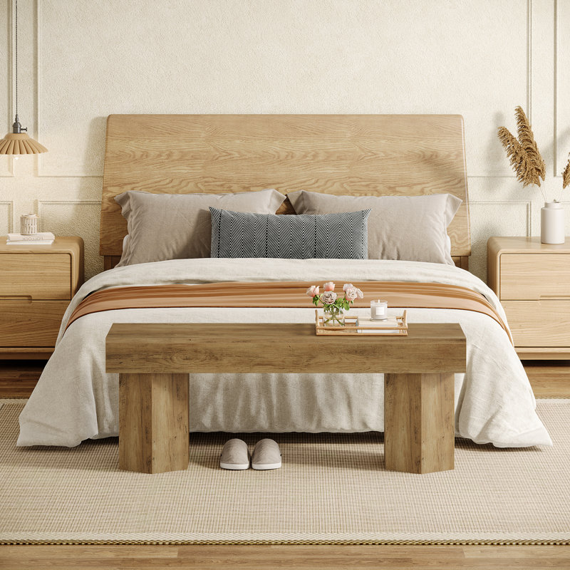 Banc de bout en bois 41 po Farmhouse