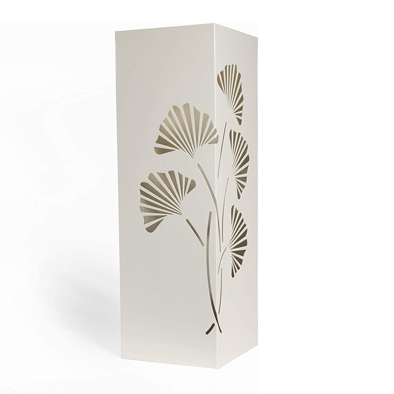 Farolt Metal Freestanding Umbrella Stand, White