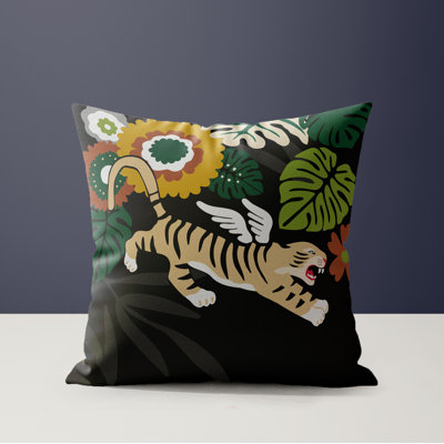 Thiago Microsuede Square Throw Pillow