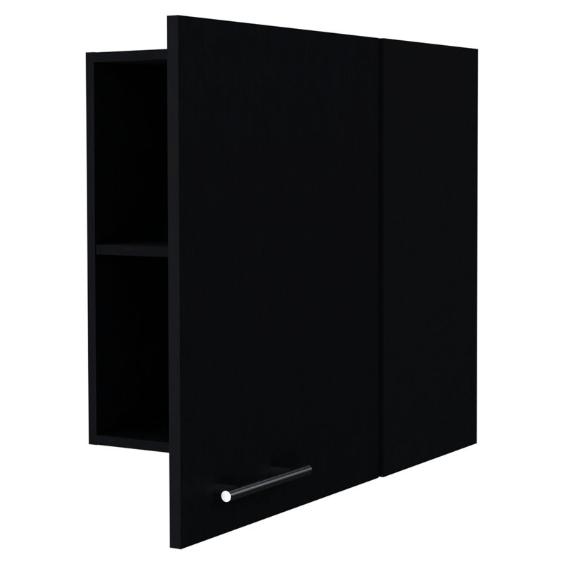 Armoire murale avec 1 porte Space, Noir