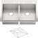 Vault™ Double Bowl Kitchen Sink with Single Faucet Hole
