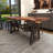 Reale Solid Wood Top Dining Table