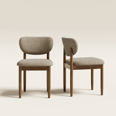 Upholstered Solid Wood Side Dining Chair