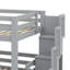 Triple lit superposé avec design séparé et escalier de rangement-330244645