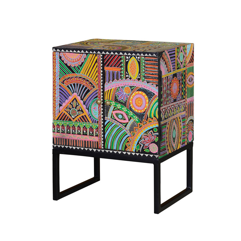 Federico 43cm W Solid Wood Bedside Table