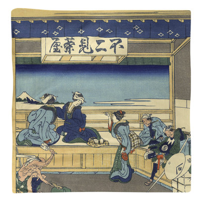 Serviette Katsushika Hokusai Yoshida at Tokaido