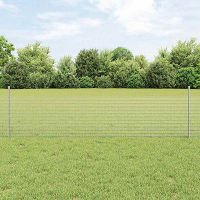 Vidaxl Fence With Posts Steel