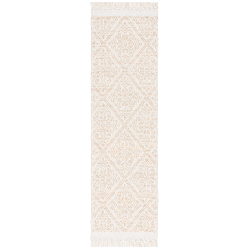 Klingbeill Hand Woven Wool Geometric Rug, Runner 2'3" x 8'