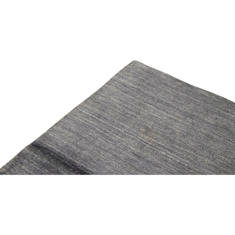 Hand Knotted Area Rug in Charcoal